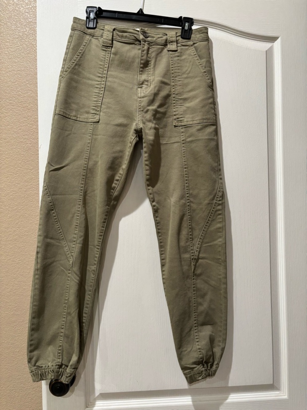 KanCan Olive Green Utility Jogger Jeans